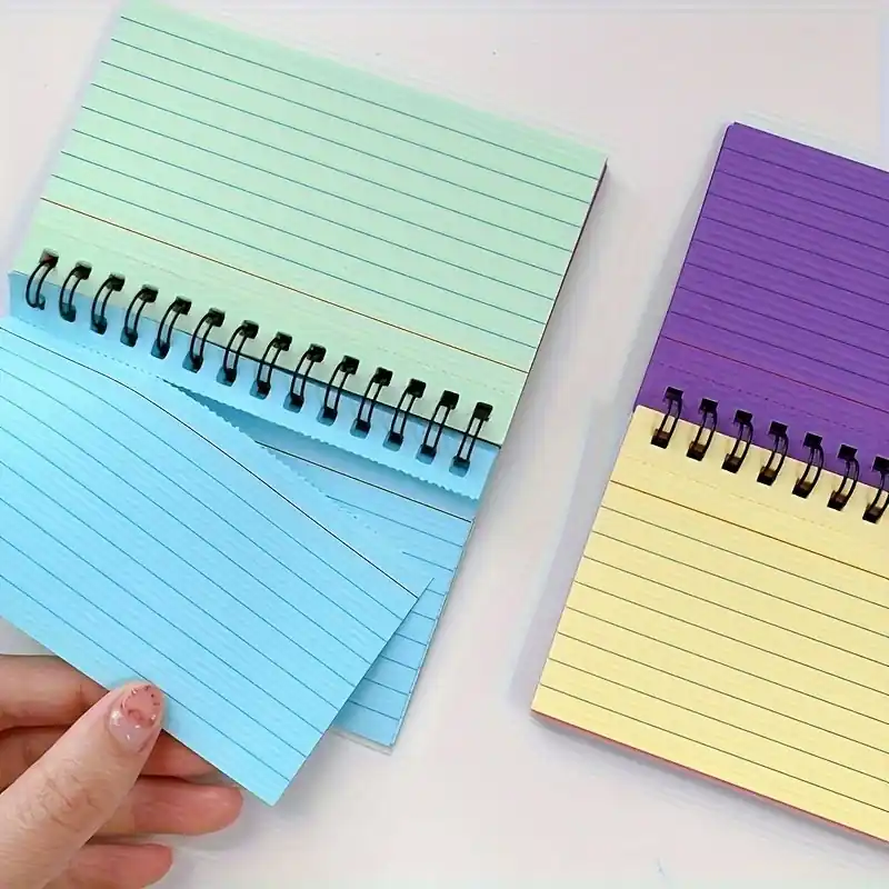 Colorful Spiral Notebook Portable Student Journal For School And Office Use