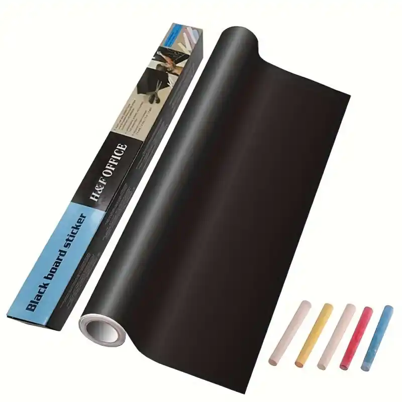 Durable Chalkboard Wallpaper Stickers Peel Stick With 5 Chalks