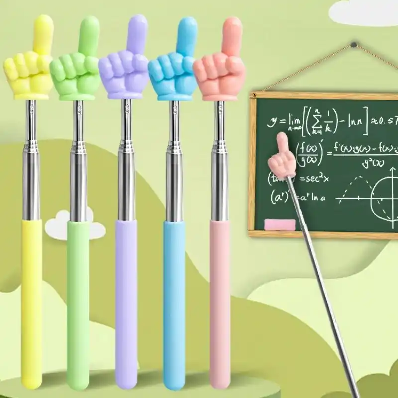 Versatile Retractable Pointer Stick Classroom Teaching Reading Music Durable Aid