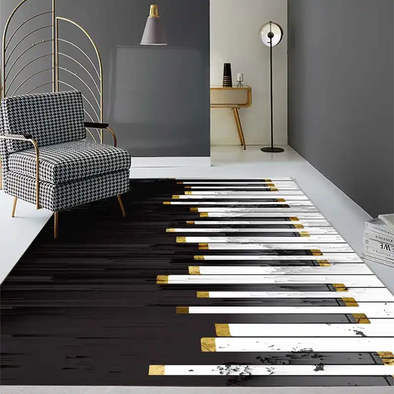Nonslip Highpile Drum Rug Stainresistant Machinewashable Polyester Carpet