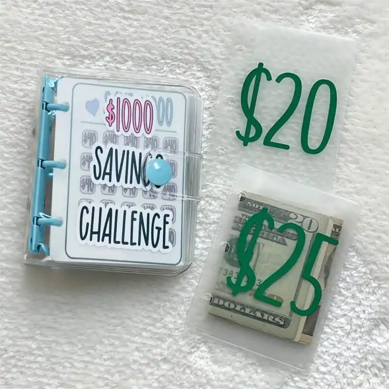 1000 Savings Challenge Binder Set Money Saving Book With Envelopes