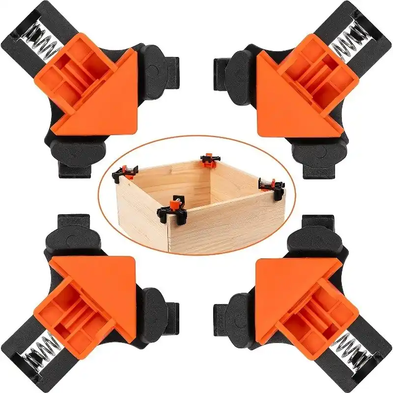 4pcs Adjustable 90 Degree Right Angle Woodworking Corner Clamps Tool Set