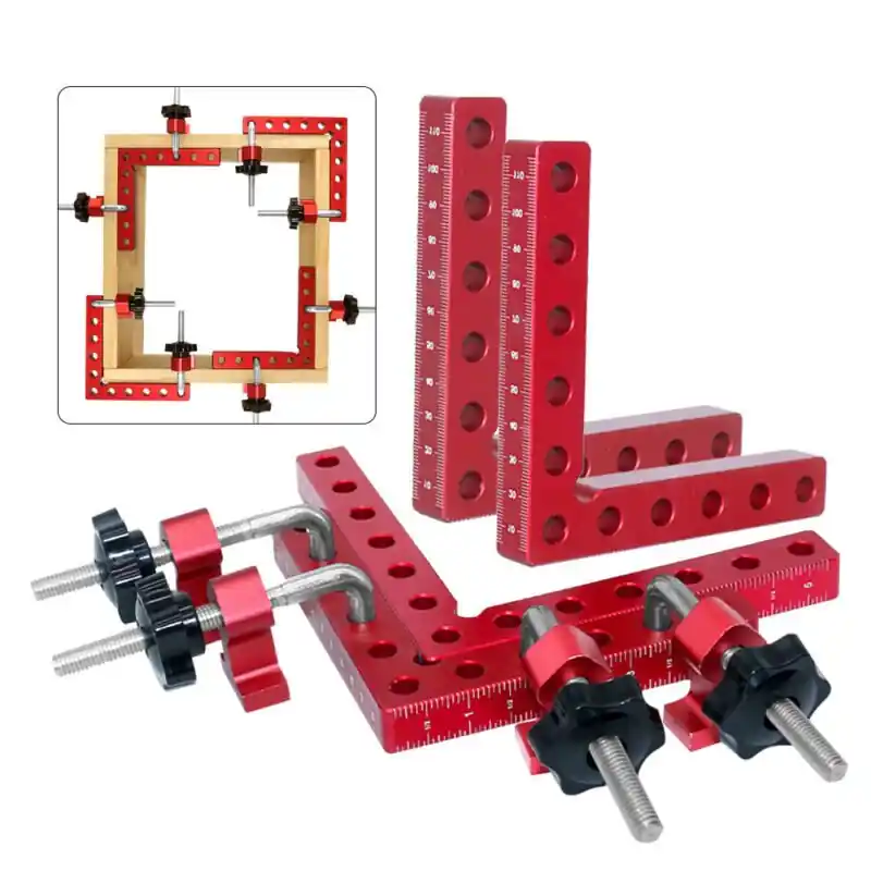 2pack 90 Positioning Squares Heavyduty Aluminium Corner Clamps For Frames Cabinets