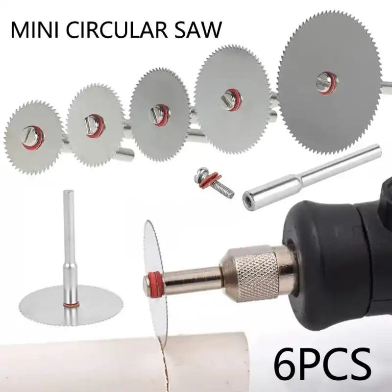 6pc Precision Stainless Steel Circular Saw Blade Set For Metal Wood Cutting
