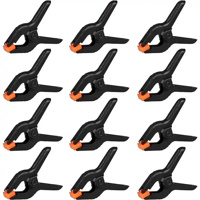 12pcs Heavyduty 2inch Plastic Spring Clamps For Photography Woodworking Crafts
