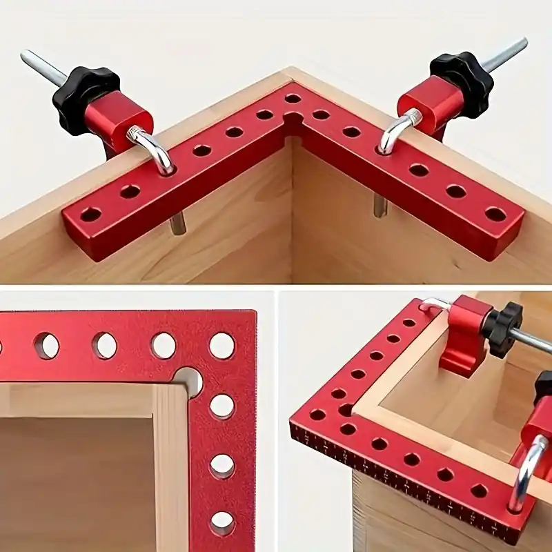 90 Degree Positioning Squares Aluminum Woodworking Corner Clamps 55×55
