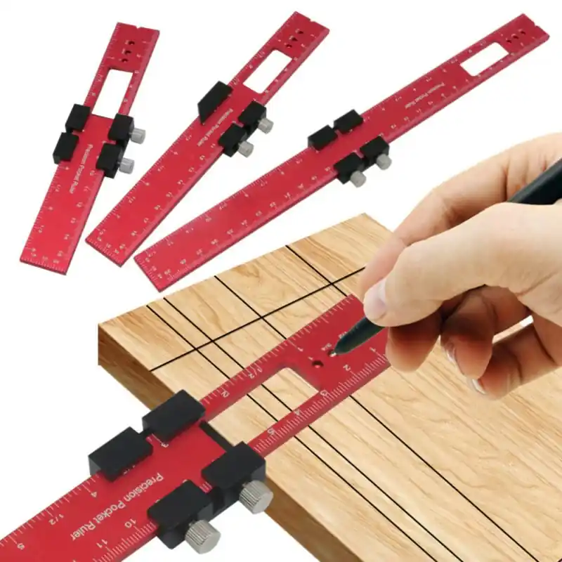 Ergonomic Precision Woodworking Truler Aluminum Square With Slide Stops