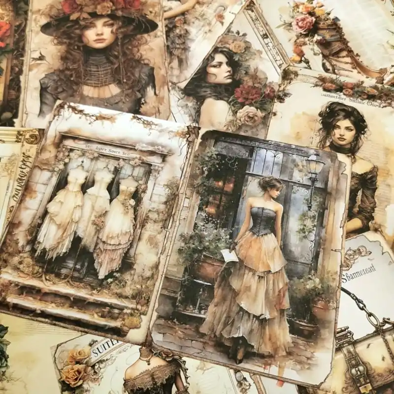 Vigus A5 Goddessthemed Fancy Hairstyle Handcraft Paper 18 Sheets
