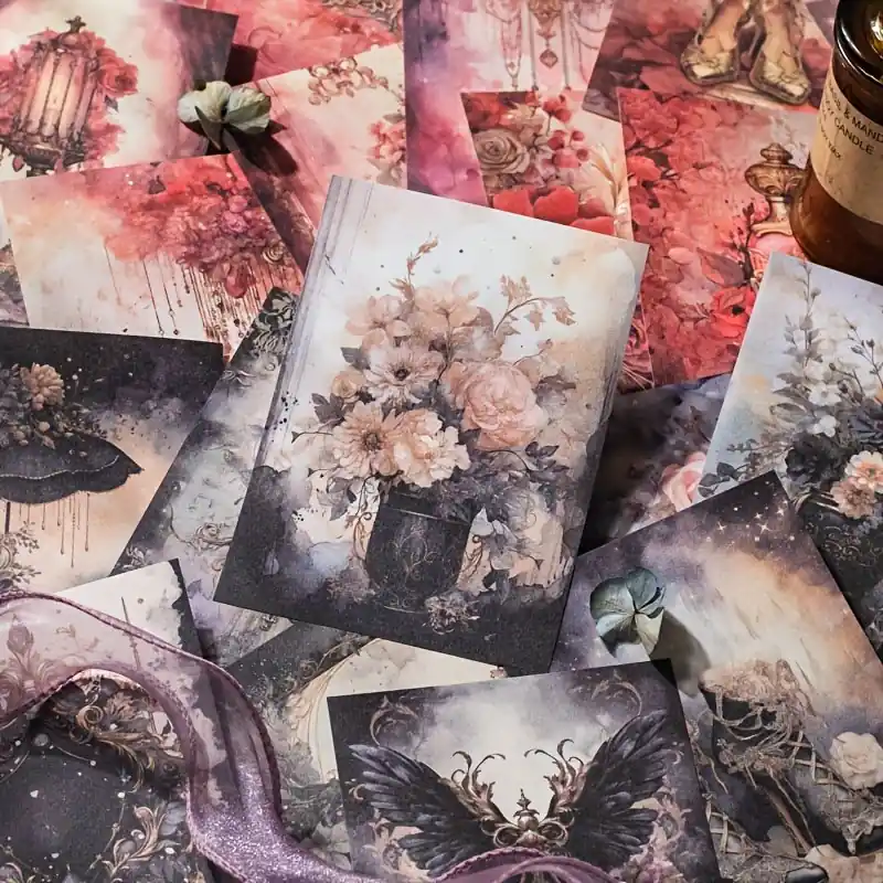 Vintage Scrapbook Paper Pack 50 Retro Junk Journal Craft