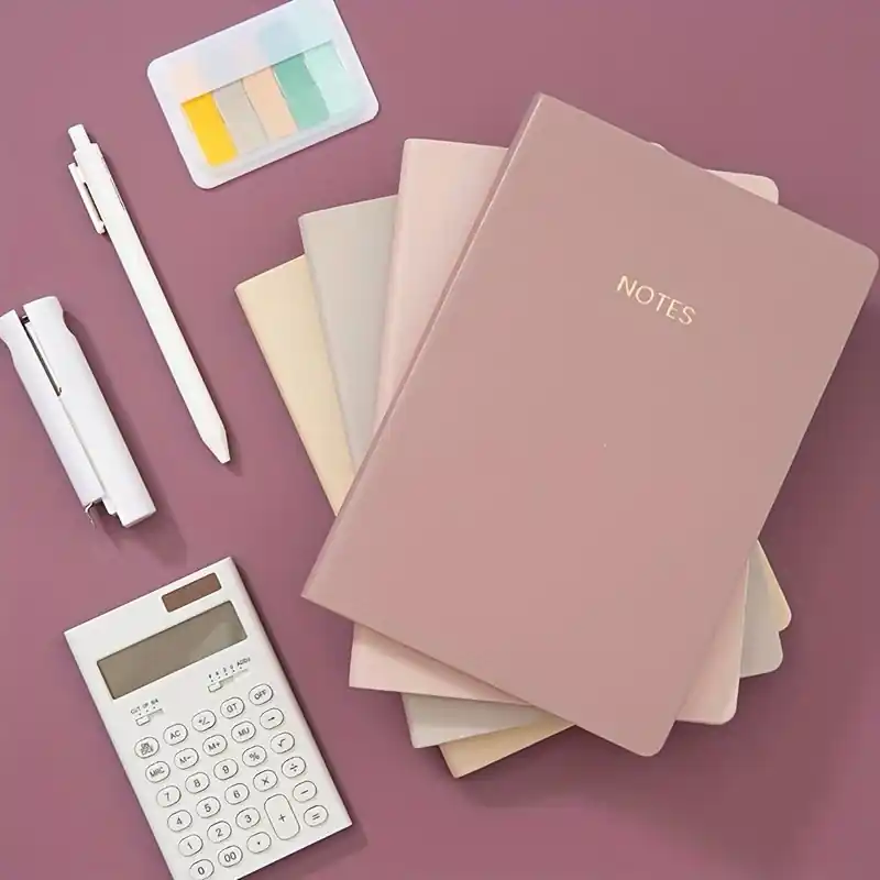 A5 Sweet Notebook 82 Sheets Rainbow Border Thick Paper College Ruled