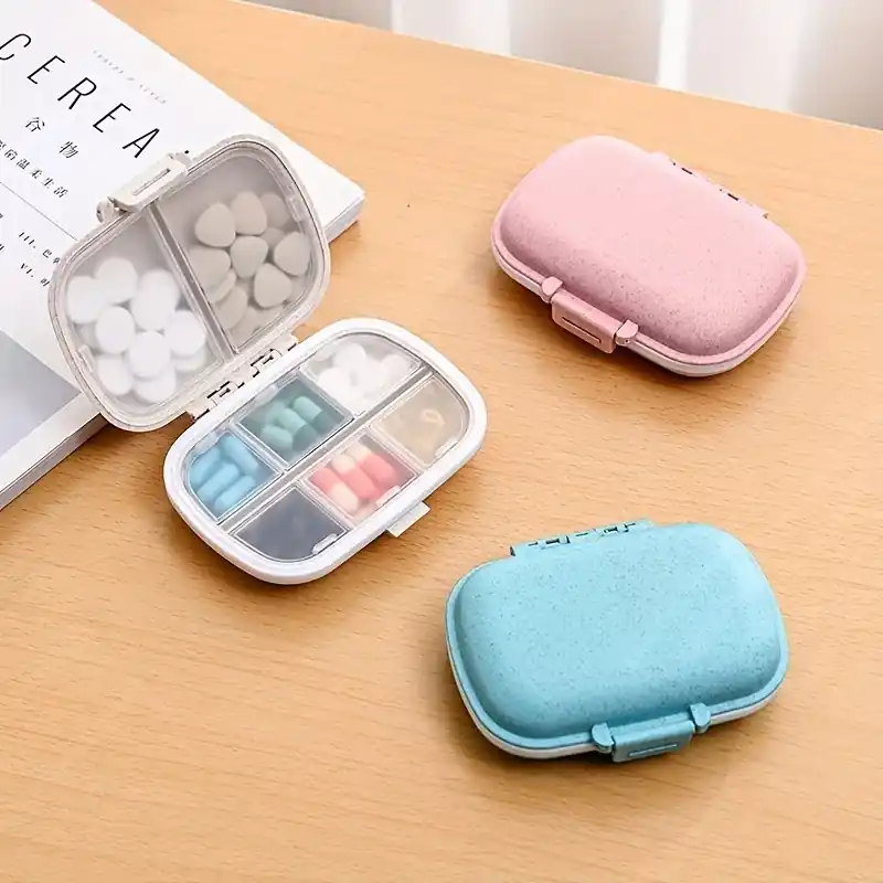 Moistureproof 8compartment Travel Pill Box Portable Medicine Organizer