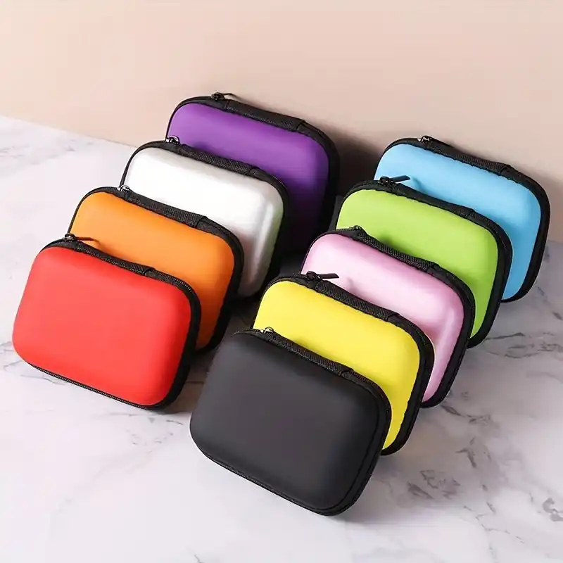 Compact Foldable Travel Electronics Organizer Portable Cable Charger Earphone Case