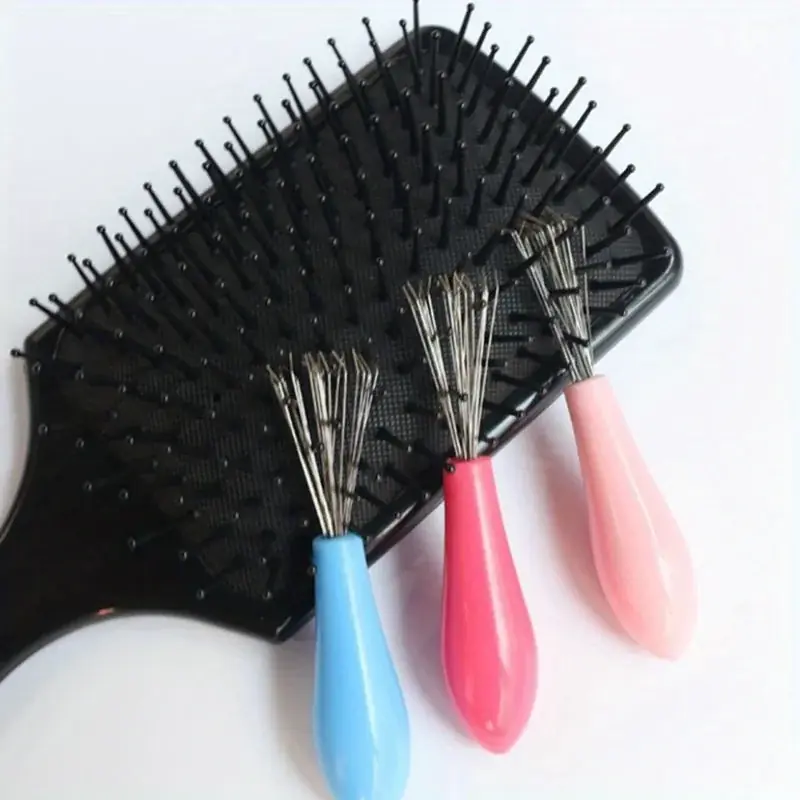 Hair Comb Cleaning Brush With Easygrip Plastic Handle For Maintenance