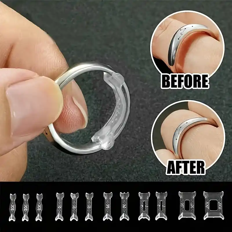 12pcs Ring Size Adjuster Pads Fix Loose Rings Wedding Essentials