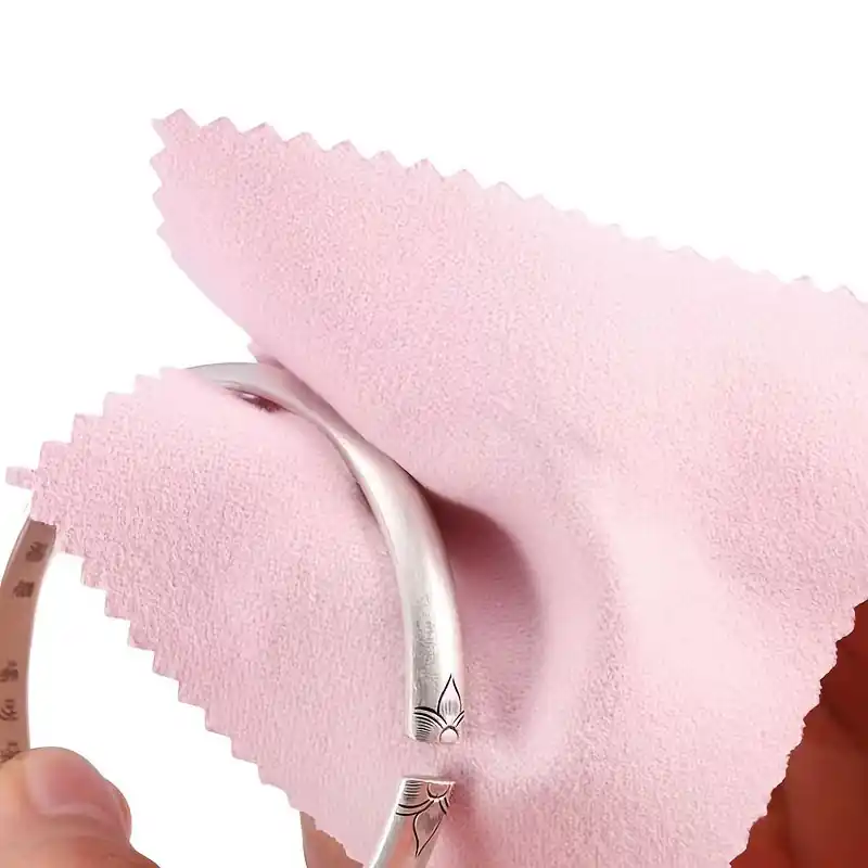 10pcs Silver Polishing Cloth Set Doublesided Velvet Jewelry Cleaner