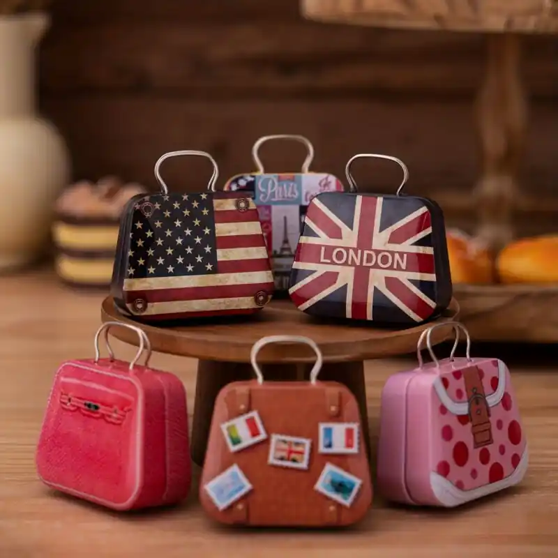Vintage Iron Mini Suitcase Favor Boxes Perfect For Gifts Decor