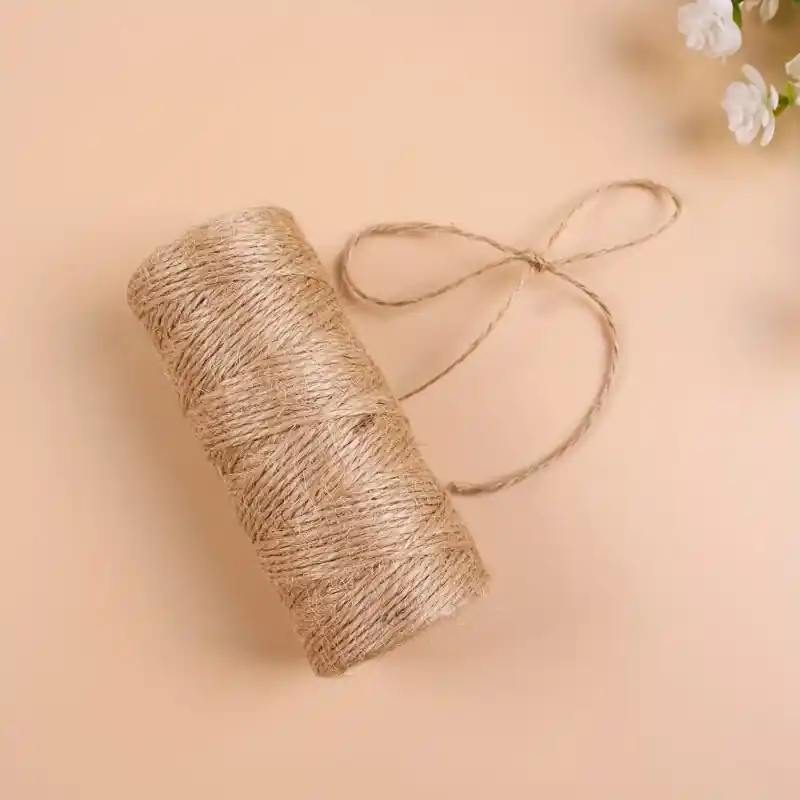 Ecofriendly 109 Yards Natural Jute Rope For Diy Crafts And Gift Wrapping