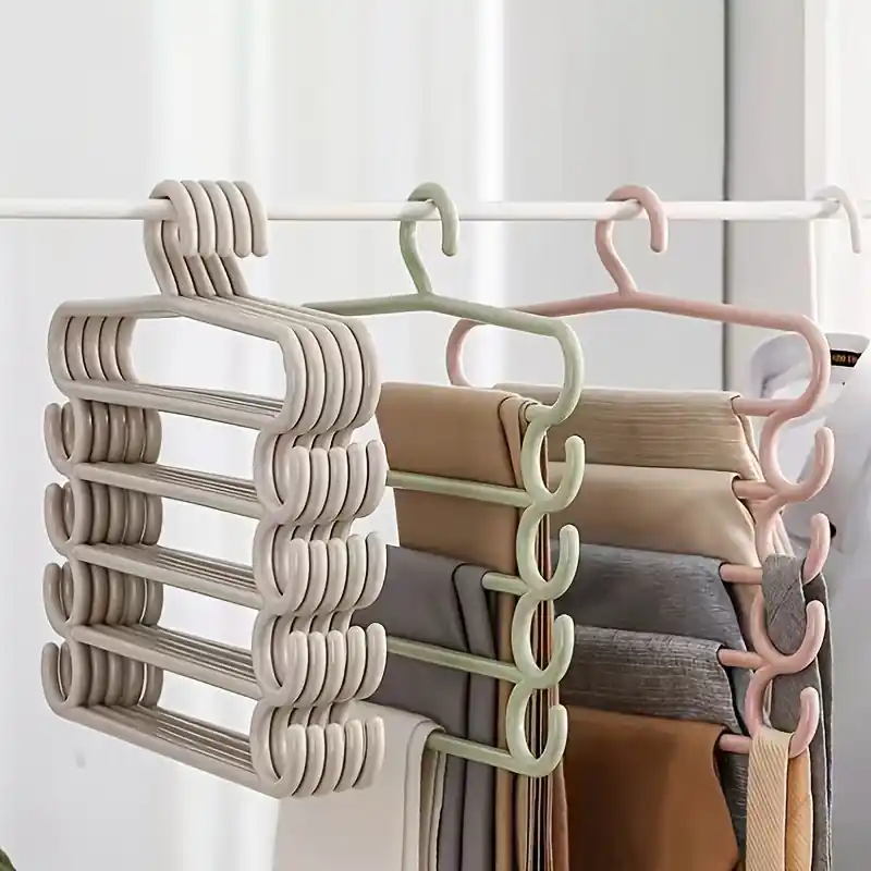 Spacesaving Multipurpose Clothes Hanger For Coats Pants Ties Belts