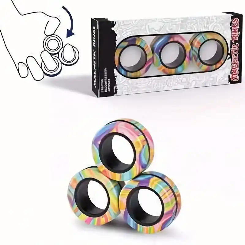 Magnetic Decompression Fidget Rings Perfect Halloween Thanksgiving Christmas Gift