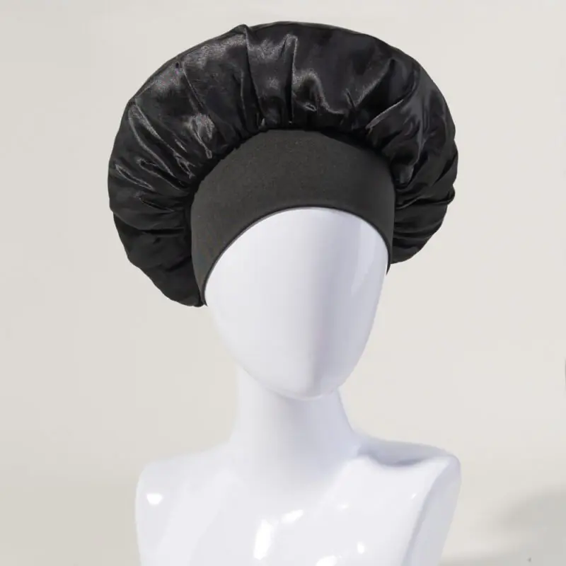 Breathable Satin Sleep Bonnet For Curly Hair Soft Moisturizing Silk
