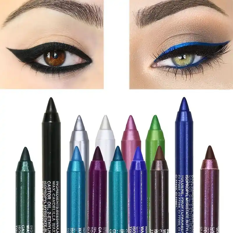 Longlasting Waterproof Metallic Smoky Eyeliner Glitter Professional Eye Makeup