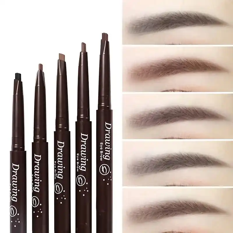 Waterproof Dualhead Automatic Eyebrow Pencil 5 Natural Colors