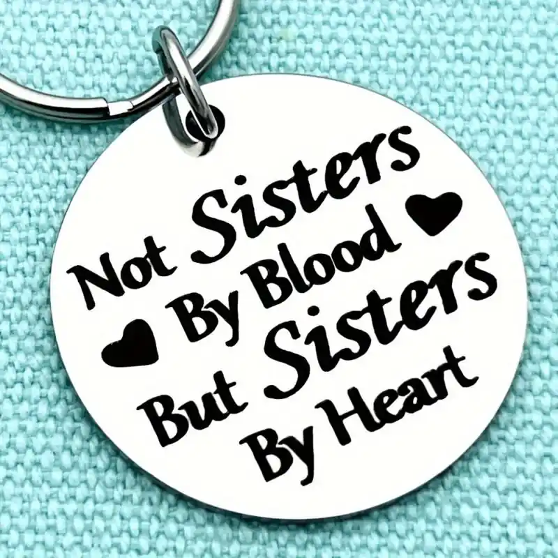 Stainless Steel Friendship Keychain Ideal Gift For Sisters Best Friends