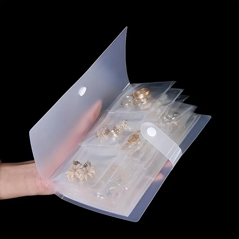 20pcs Transparent Plastic Jewelry Storage Bags Dustproof Antioxidation Organizer
