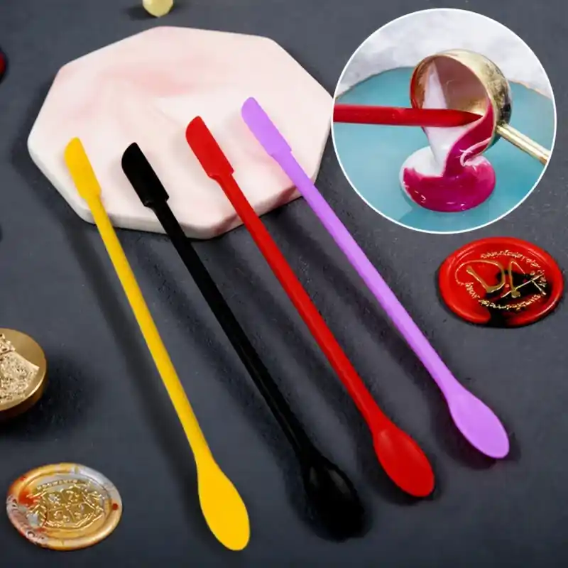 Heatresistant Doubleend Silicone Wax Spatula Tool For Crafts Resin