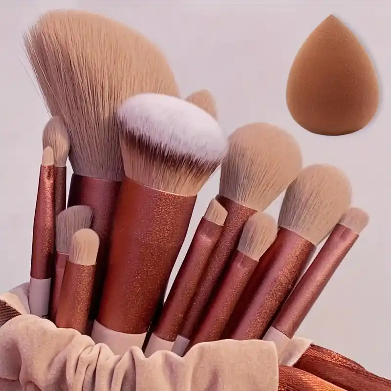 15piece Ultrasoft Professional Makeup Brush Set With Storage Bag