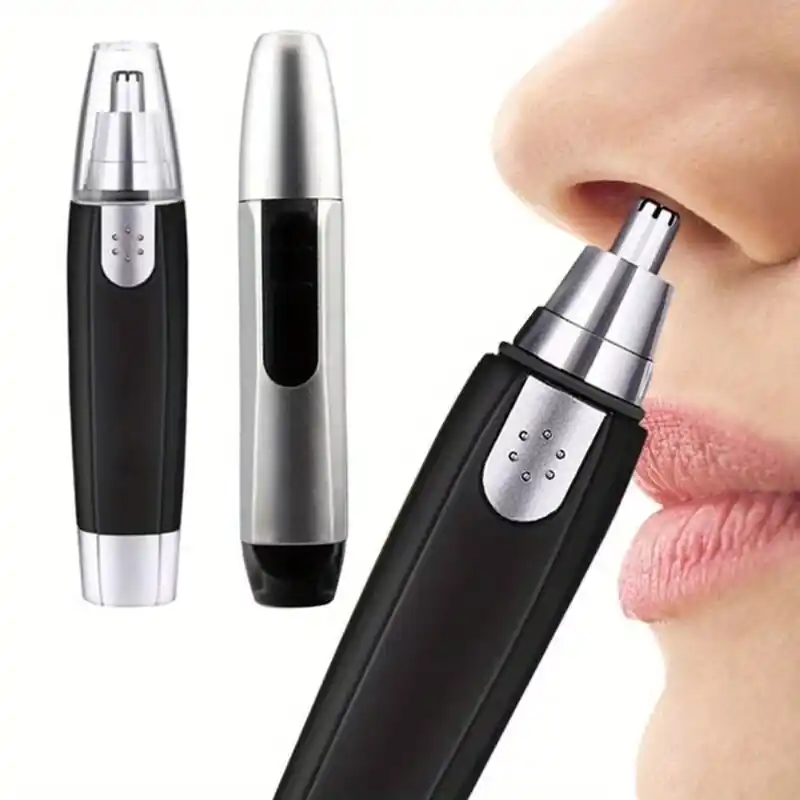 Professional Painless Nose Ear Hair Trimmer Stainless Steel Batteryoperated