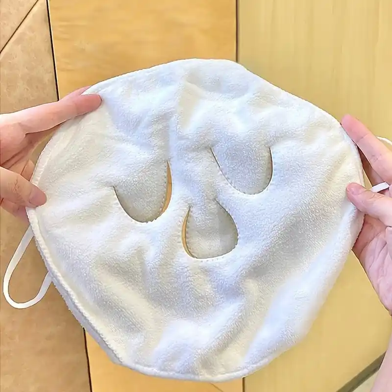 Hydrating Reusable Hot Compress Face Towel Masks For Home Salon