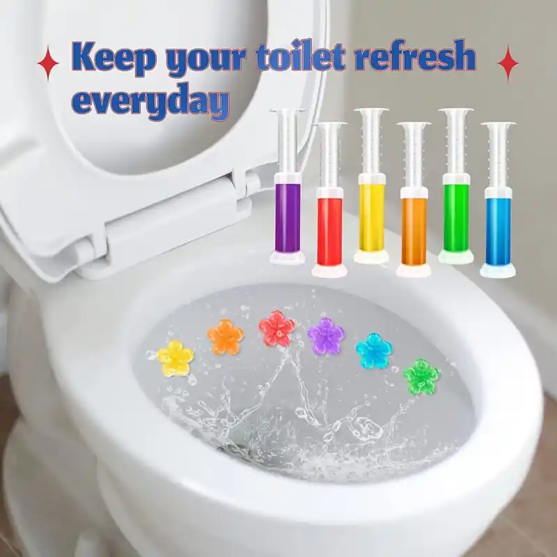 Citrus Floral Toilet Gel Longlasting Odor Eliminator Plasticsafe Freshness 1pc