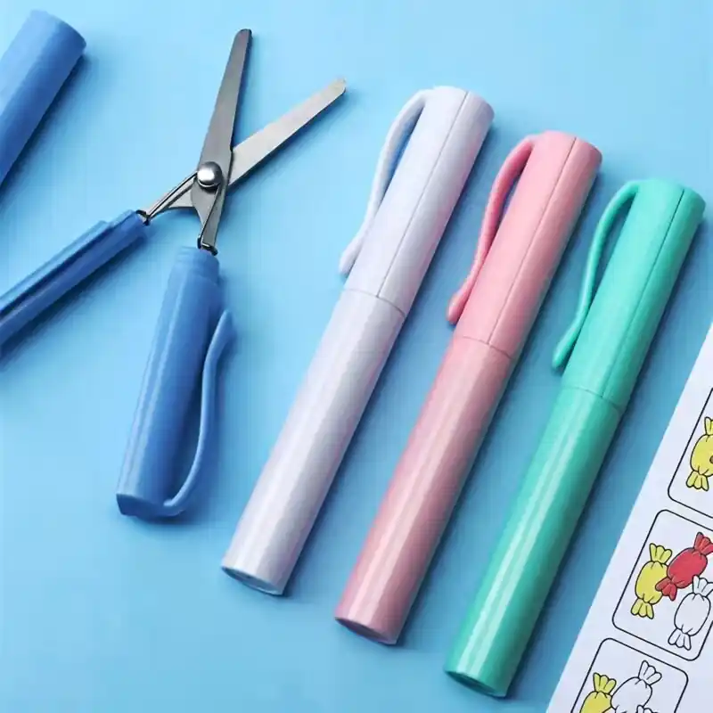 Compact Folding Scissors Portable Mini Ideal For Students And Art Projects