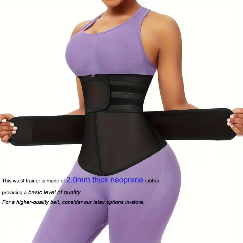 Womens Breathable Neoprene Waist Trainer Shapewear Trimmer Belt