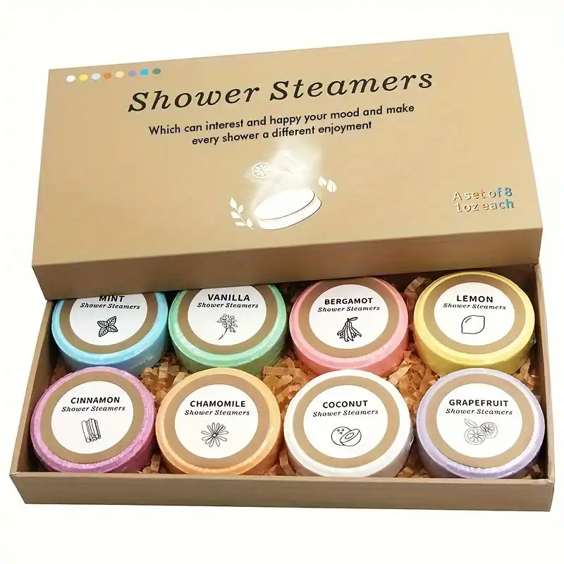 Shower Steamers 8pack Essential Oil Spa Bombs For Selfcare Gifts