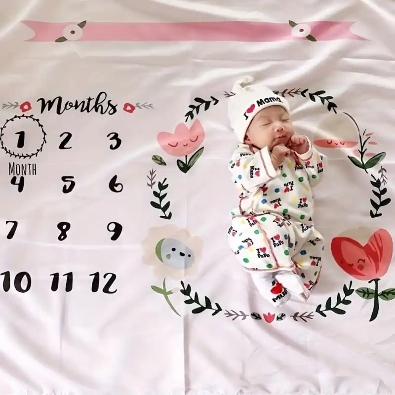 Newborn Baby Photo Props Tulip Background Cloth Christmas Halloween Thanksgiving Gift