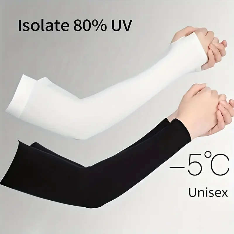 Ice Silk Uv Protection Arm Sleeves Driving Running Hiking Cycling