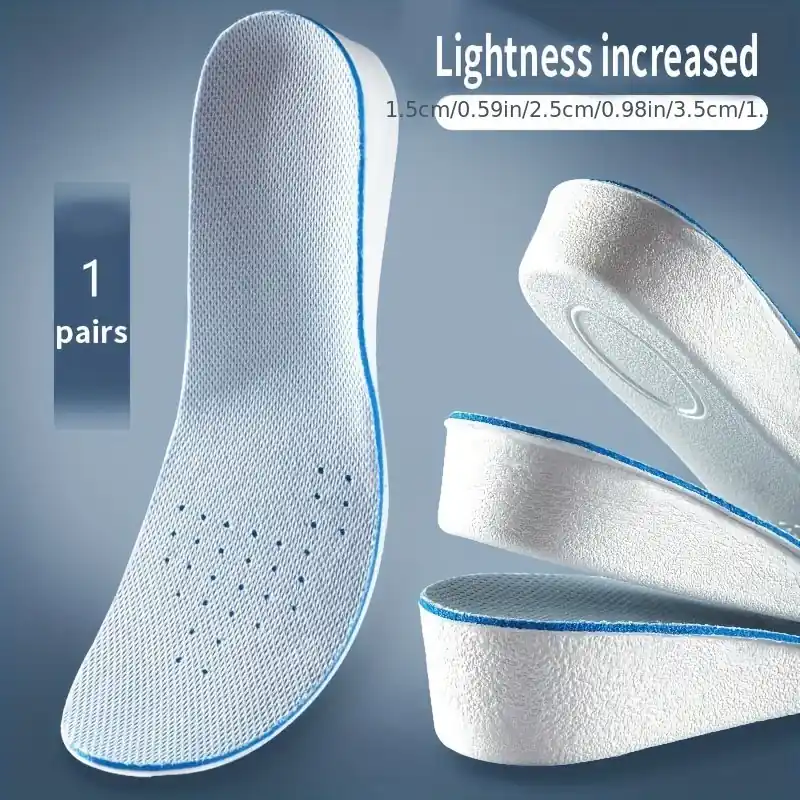 Unisex Eva Height Increase Insoles Shock Absorption Heel Lift Shoe Inserts