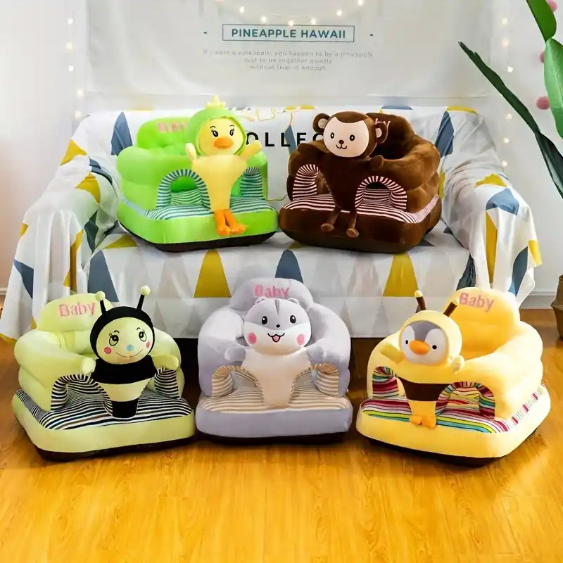 Comfortable Cartoon Plush Baby Toddler Learning Seat Ideal Holiday Gift
