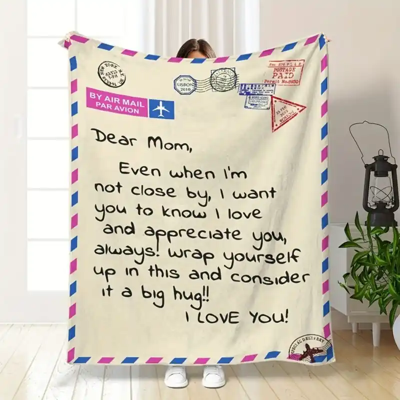 Soft Warm Flannel Throw Blanket Perfect Gift For Mom Allseason Use