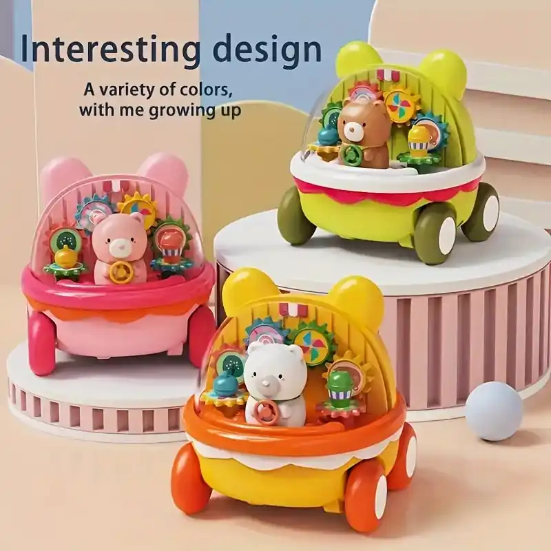 Pullback Inertial Gear Car Toy Fallresistant Puzzle Scooter For Kids