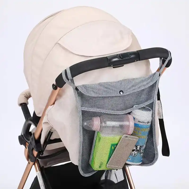 Universal Baby Stroller Organizer With Adjustable Straps Diaper And Toy Storage