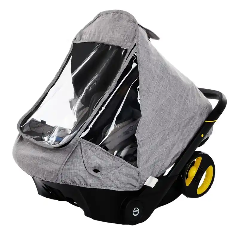 Portable Baby Stroller Rain Cover Eva Basket And Car Seat Protector