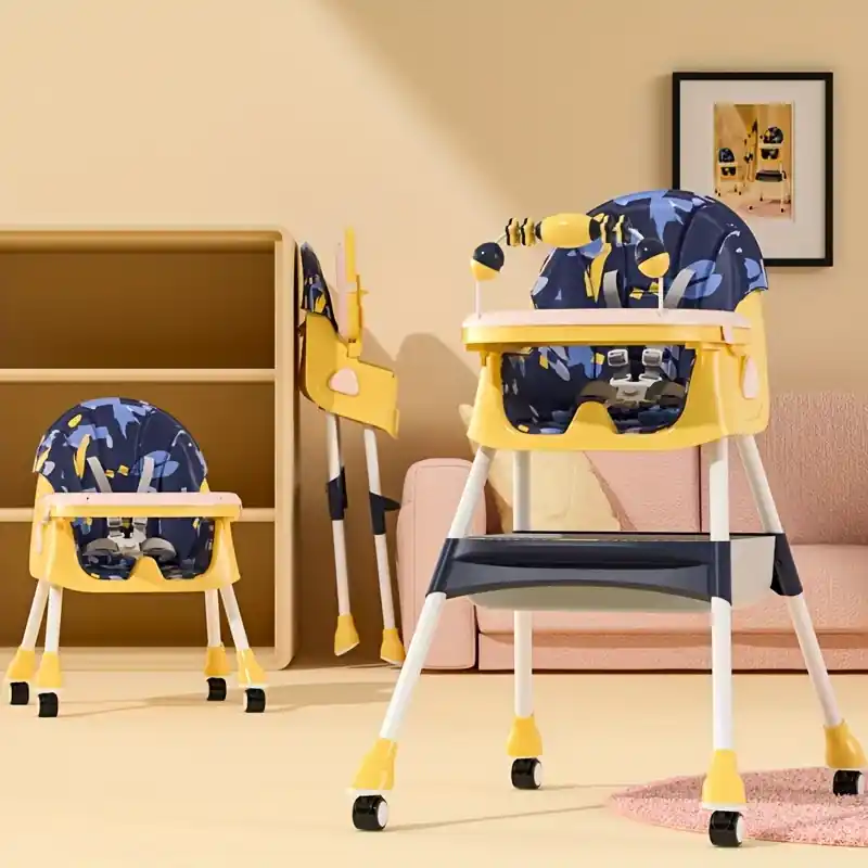 Portable Multifunction Folding High Chair For Home And Travel Use