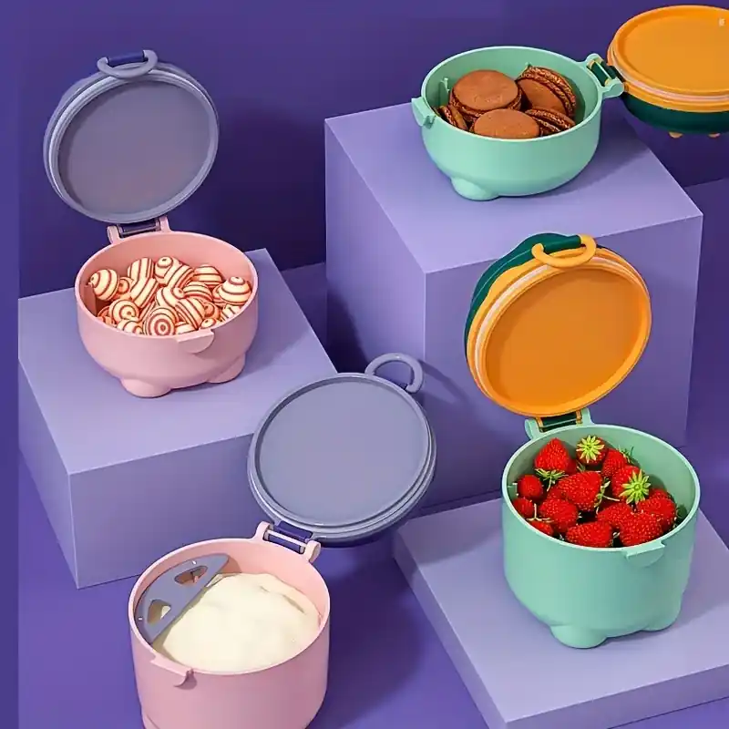 Portable Baby Milk Powder Dispenser Food Storage Box For Travel
