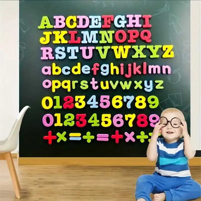 27pc Kids Educational Magnetic Number Stickers Early Learning Refrigerator Toys