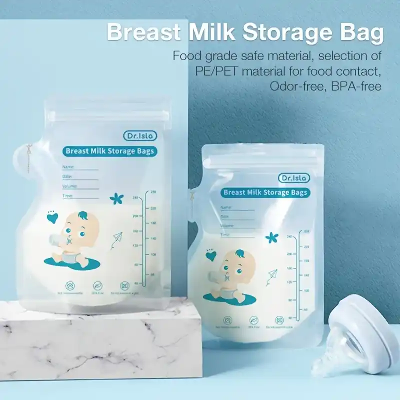 Bpafree Breastmilk Storage Bags 30pcs 8oz Selfstanding Pour Spout Spacesaving