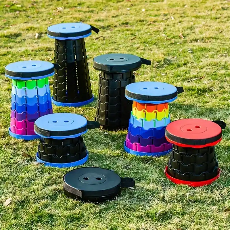 Portable Ultralight Extendable Folding Stool For Camping Fishing Queuing