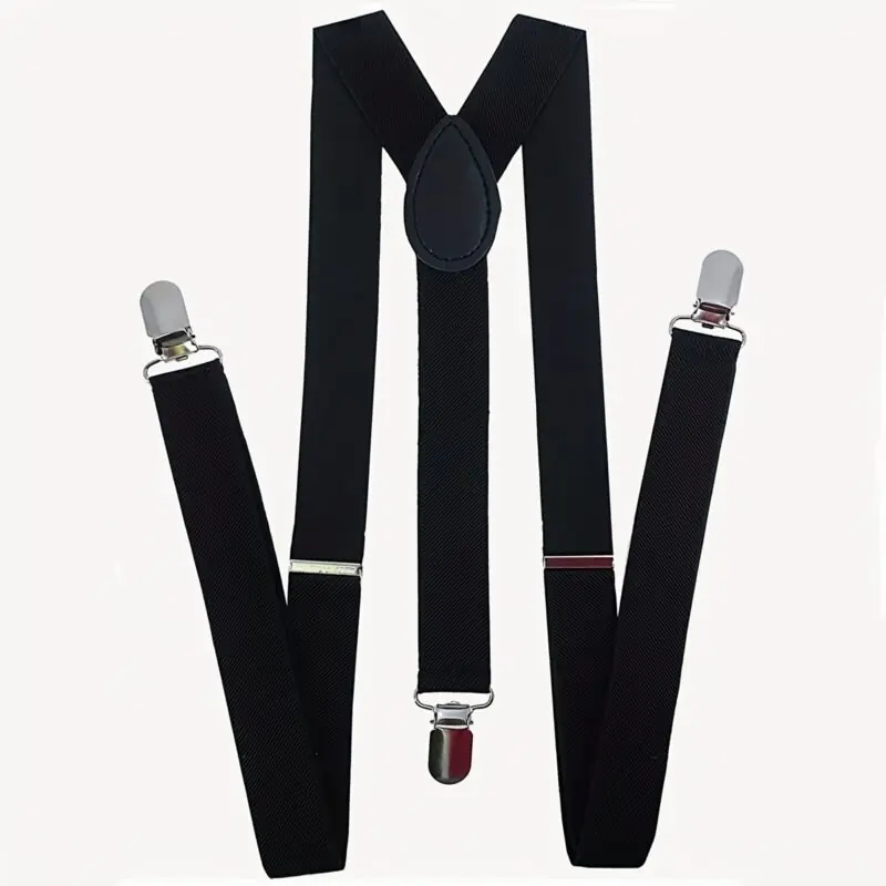 Adjustable Kids Suspenders Elastic Yback Strong Metal Clips Toddler Girls